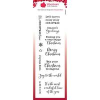 Woodware Clear Singles 8” x 2.6” Stamp - Christmas Celebrations - FRS427