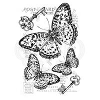 Woodware Clear Stamps Three Butterflies