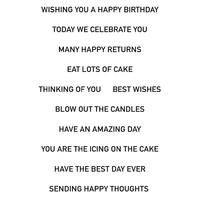 Woodware Clear Stamps Birthday Strips