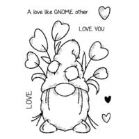 Woodware Clear Stamps Love Gnome