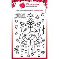 Woodware Clear Singles Wire Birdhouse 4 x 6 Stamp
