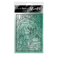Hunkydory For The Love Of Stamps Wintry Reindeer Stamp