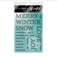 Hunkydory For The Love Of Stamps Festive Words Stamp