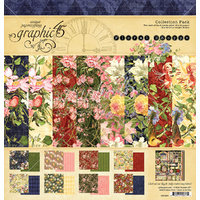 Graphic45 Collection Pack 12x12 Double-Sided Floral Shoppe