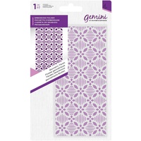 Gemini Embossing Folder 5.75 x 2.75 Geometric Floral