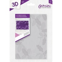 Gemini 3D Embossing Folder 5"x7" - Decorative Holly