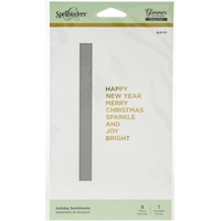 Spellbinders Glimmer Hot Foil Plate Christmas Sentiments GLP-111