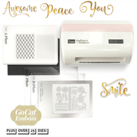GoPower & Emboss with Couture Creations Delightful Sentiments Die Bundle