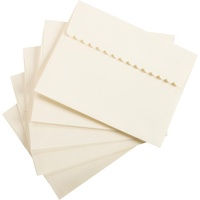 20 Ivory Decorative Flap Envelopes A2 11.11cm x 14.6cm 