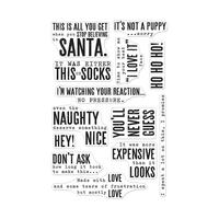 Hero Arts Clear Stamps Snarky Christmas Messages Sentiments