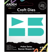 Arden Creative Craft Dies - Maker Series - Banner Shape 01