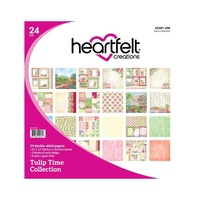 Heartfelt Creations Double-Sided Paper Pad 12X12 24/Pkg Tulip Time