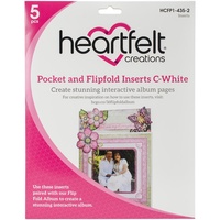 Heartfelt Creations Pocket and Flipfold Inserts C White 