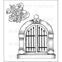 Heartfelt Creations Cling Stamps Palace Entry