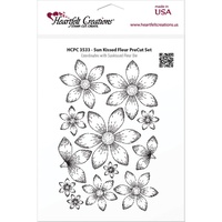 Heartfelt Creations Cling Stamps Sun Kissed Fleur HCPC-3533