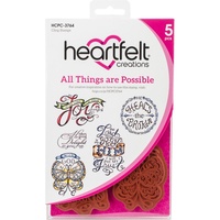 Heartfelt Creations Cling Stamps All Things are Possible 