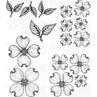 Heartfelt Creations Cling Stamps Flowering Dogwood 