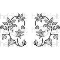 Heartfelt Creations Cling Rubber Stamp Set Patchwork Daisy