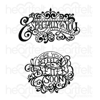 Heartfelt Creations Cling Stamps Elegant Especially For You