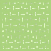 KaiserCraft Designer Template Stencil 6x6 Direction