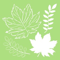 KaiserCraft Designer Template Stencil 6x6 Autumn Leaves