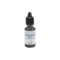 StazOn Craft Ink Refill Reinker 14.78ml Jet Black