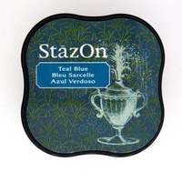 StazOn Craft Ink Pad Midi Teal Blue