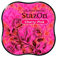 StazOn Craft Ink Pad Midi Cherry Pink