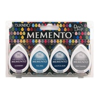 Tsukineko Memento Dye Ink Pads Dew Drops 4/Pkg Dolphin Play