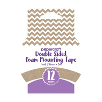 Papercraft Heavy Duty Foam Mounting Tape 12mm x 4m Roll
