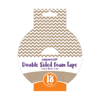 Papercraft Heavy Duty Foam Mounting Tape 18mm x 4m Roll