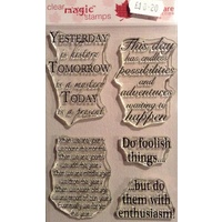 Woodware Clear Stamps Inspirational Verses