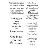 Woodware Clear Stamps Christmas Cheer 4x6