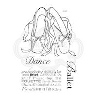 Woodware Clear Stamps Ballet Shoes