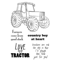 Woodware Clear Stamps Tractor