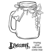 Woodware Clear Stamps Jar Of Dreams