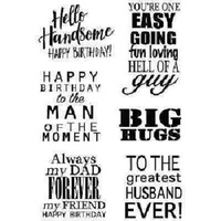 Woodware Clear Stamps One For The Boys