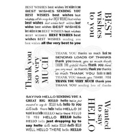 Woodware Clear Stamps Mini Backgrounds Greetings