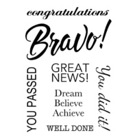 Woodware Clear Stamps Bravo