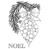 Woodware Clear Stamps Bubble Bauble and Pine Branch