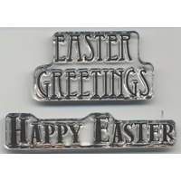 Woodware Clear Mini Stamps Easter Greetings