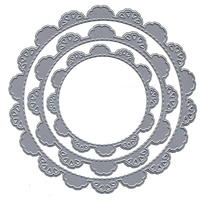 Scrap Dragon Dies Stitch Doily Circle