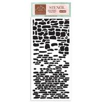 Stamperia 12 x 25cm Thick Stencil Create Happiness Welcome Home Bricks KSTDL74