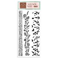 Stamperia 12 x 25cm Thick Stencil Create Happiness Welcome Home Nature KSTDL77