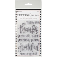Ranger Letter It Clear Stamp Set 4x6 Thank You
