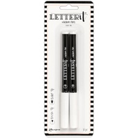 Ranger Letter It Medium Pen Set 2/Pkg Brush and Bullet Nib