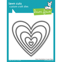 Lawn Fawn Cuts Heart Stackables LF1024 