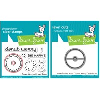 Lawn Fawn Donut Worry Stamp+Die Bundle