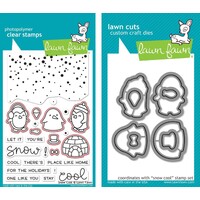 Lawn Fawn Snow Cool Stamp+Die Bundle