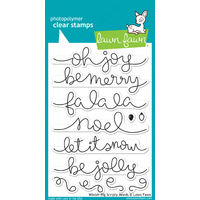 Lawn Fawn Stamps  Winter Big Scripty Words LF1228 